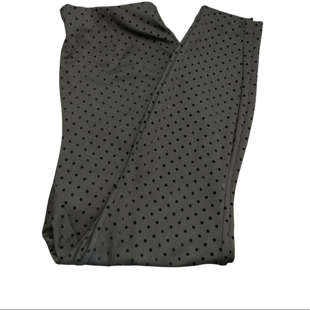 EVRI black polka dot treggings